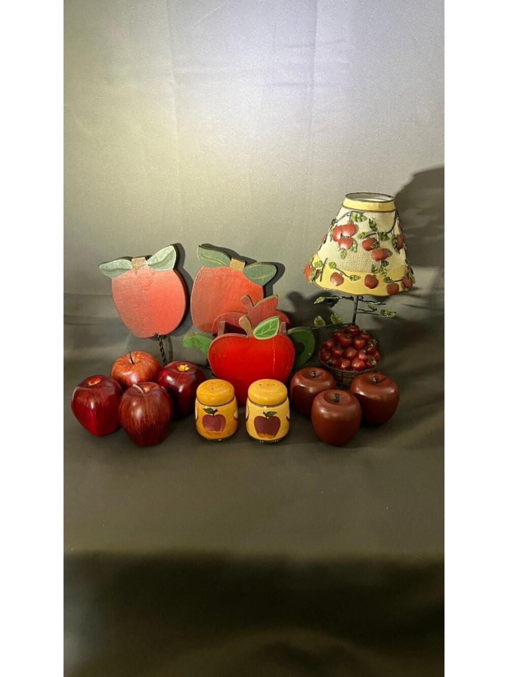 Apple-Themed Home Decor Bundle Wood Accents Candles & S&P